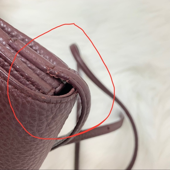 Aritzia Auxiliary Calisch Crossbody Bag Maroon - Picture 11 of 16